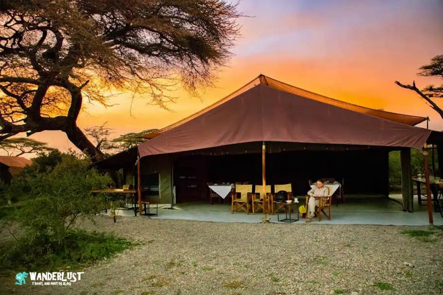 Camping in the Serengeti
