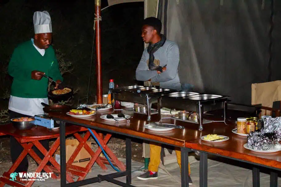 Camping in the Serengeti