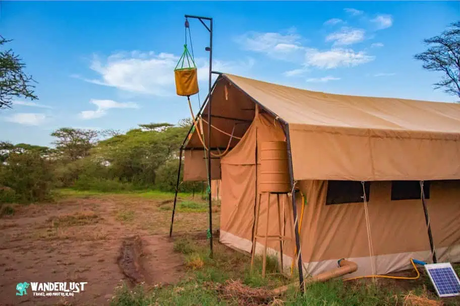 Camping in the Serengeti