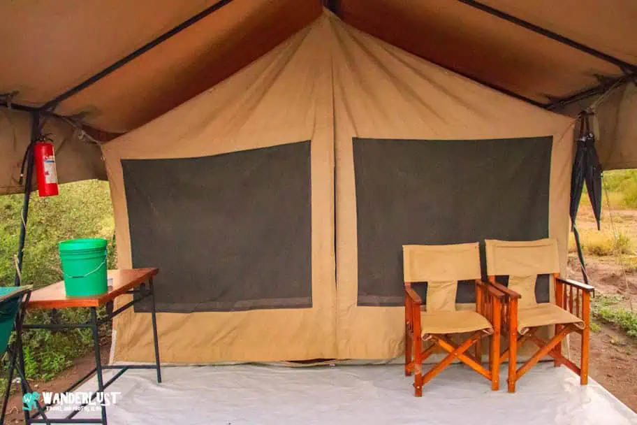 Camping in the Serengeti