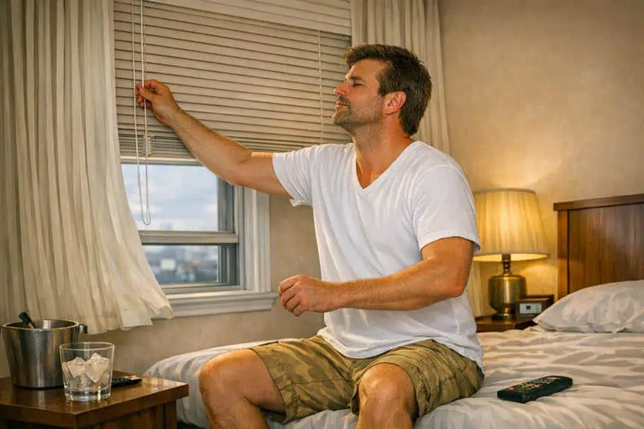 How to Survive a Hotel or Hostel with No Air Conditioning - Close Blinds