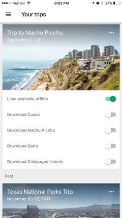 Essential Travel Apps - Google Trips