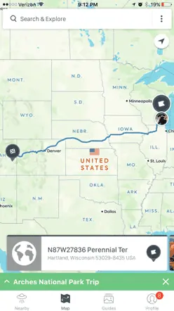 Essential Travel Apps - Roadtrippers App