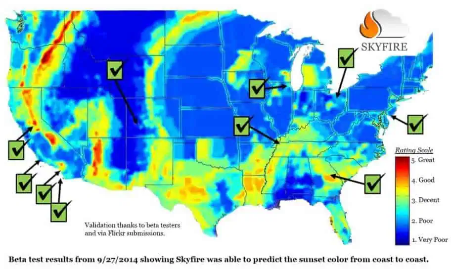 Skyfire Predicting Amazing Sunrises and Sunsets