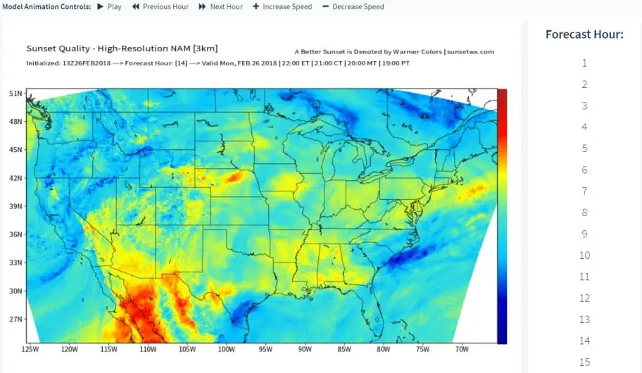 sunsetwx Predicting Amazing Sunrises and Sunsets
