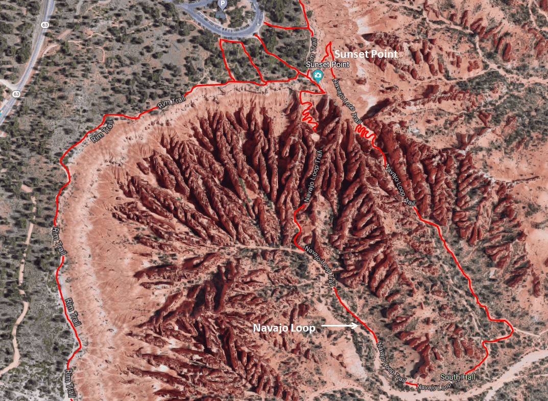 Navajo Loop Trail Map