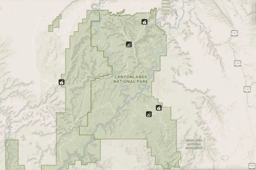 Canyonlands National Park Map