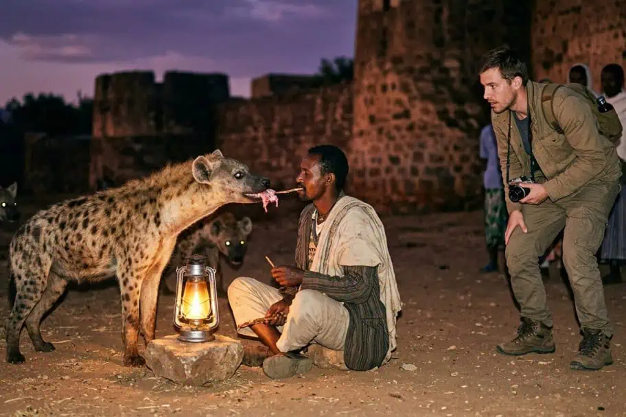 Visiting Africa for the First Time - Seeing them Feed Hyenas in Harar, Ethiopia
