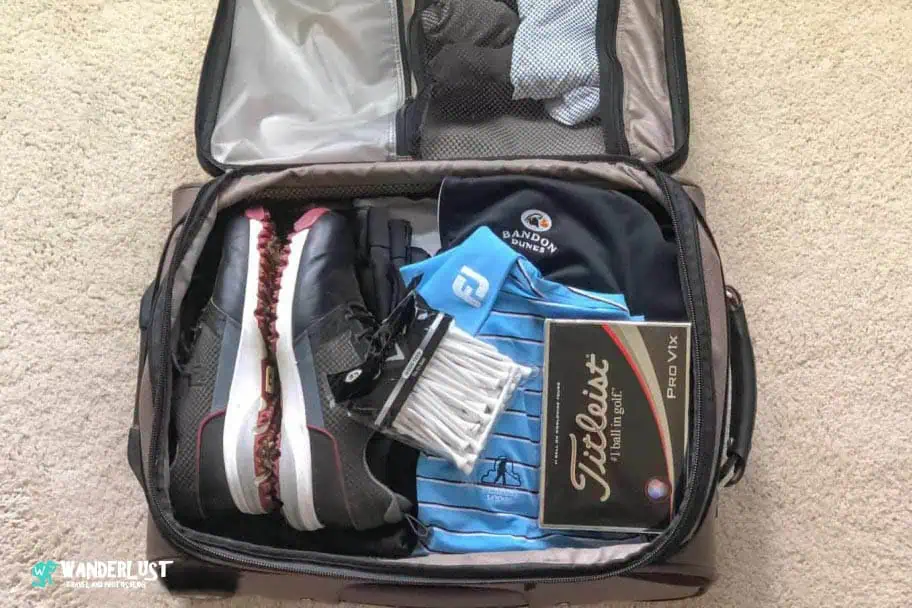 Spread Golf Supplies Between Other Luggage Traveling With Clubs
