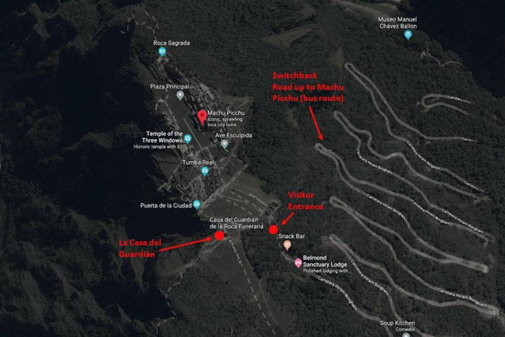 Casa del Guardian Map Casa del Guardian Map