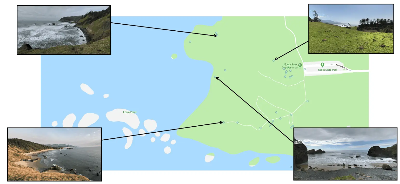 Cannon Beach Visitor Guide Photography Locations Map