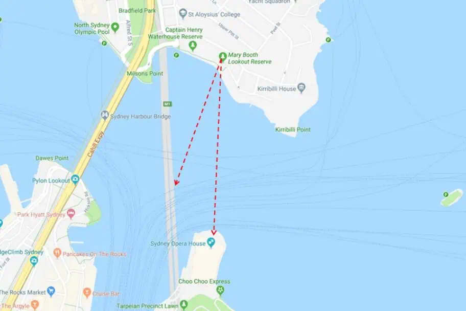 Photography Planning for Sydney - Dr Mary Booth Lookout Reserve - Photo Map