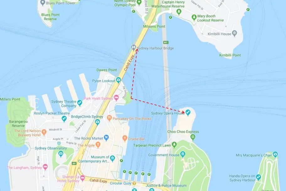 Photography Planning for Sydney - Hickson Road Reserve - Photo Map