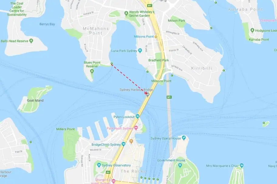 Photography Planning for Sydney - McMahons Point Wharf - Photo Map