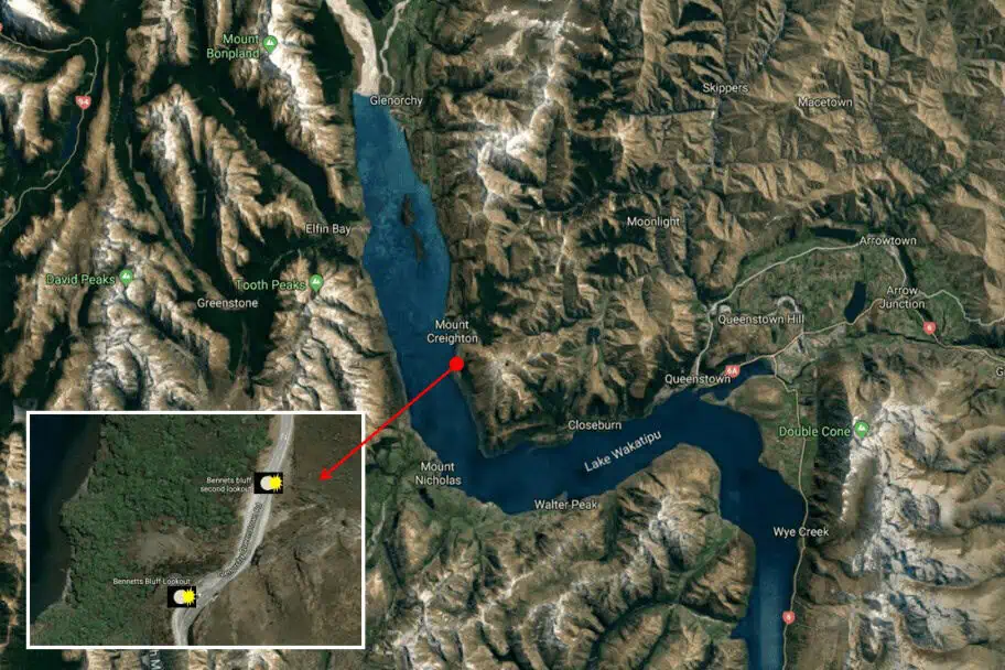 Planning for Queenstown - Bennett's Bluff Lookout - Photo Map