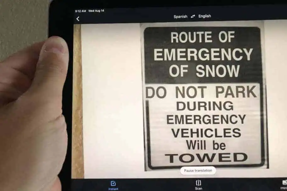 Road Sign After Translated