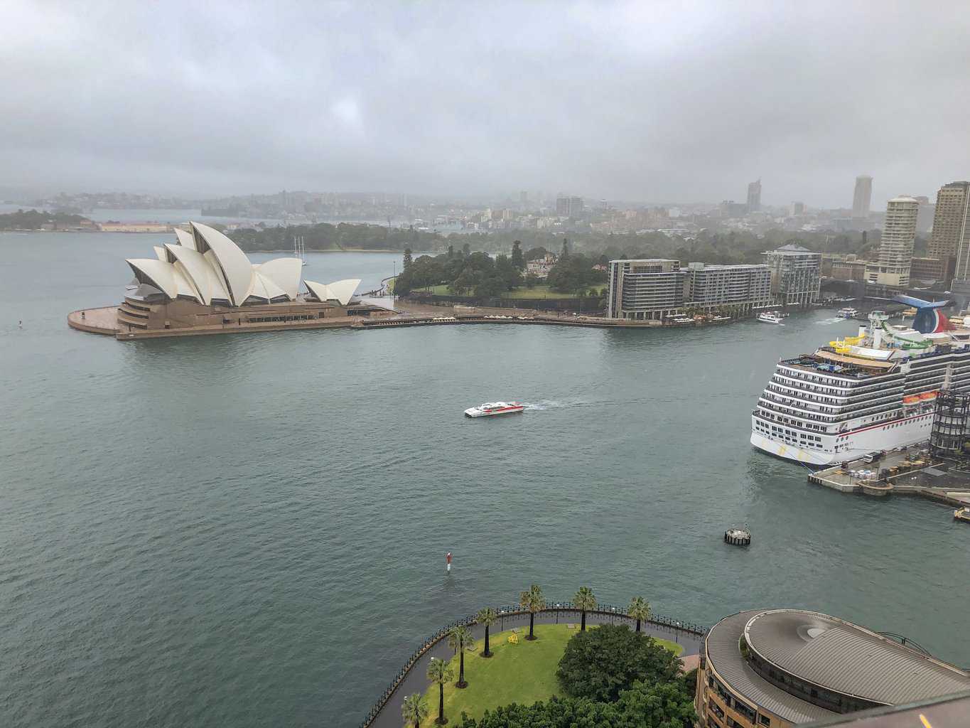 Opera House from the Sydney Harbour Bridge's Pylon Lookout