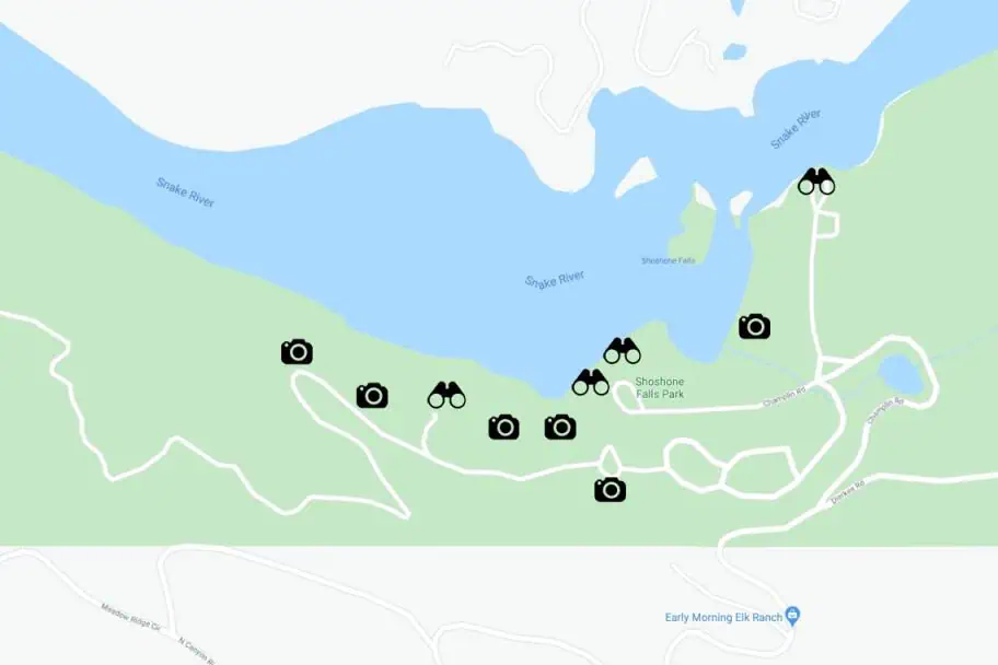Shoshone Falls Guide Park Map