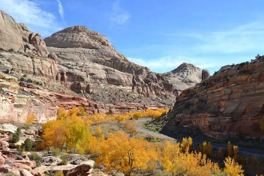 national parks in autumn - Capitol Reef National Park