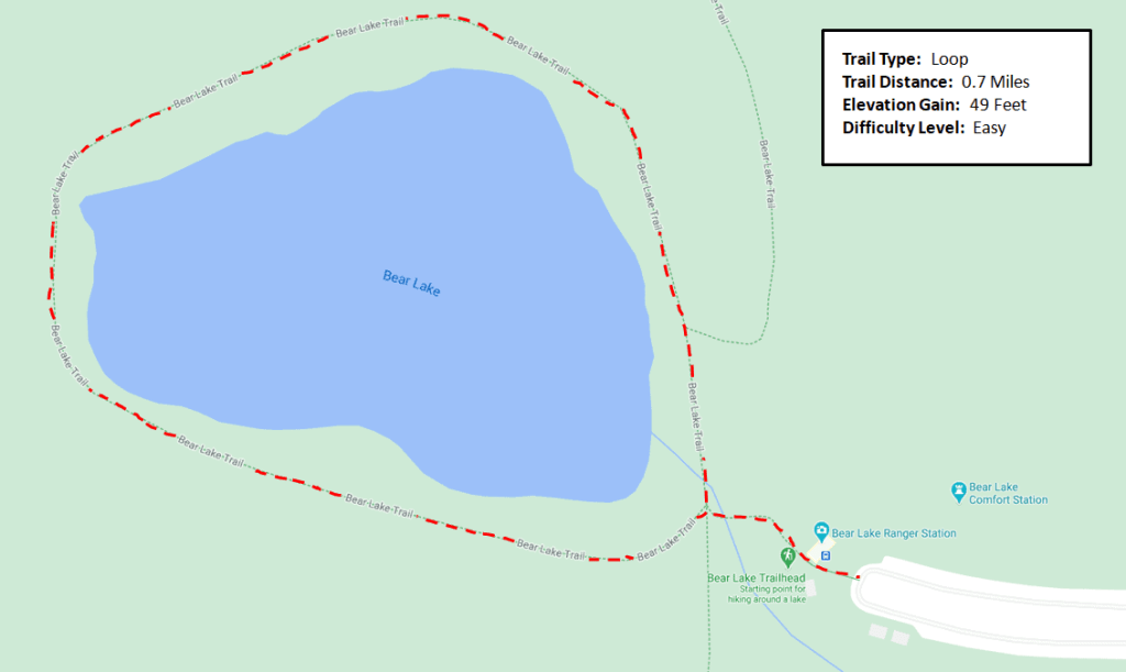 Rocky Mountain National Park - Bear Lake Trail Map