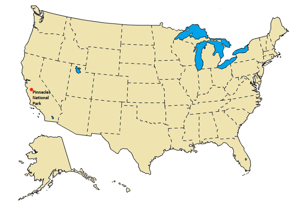 Pinnacles National Park Guide Map