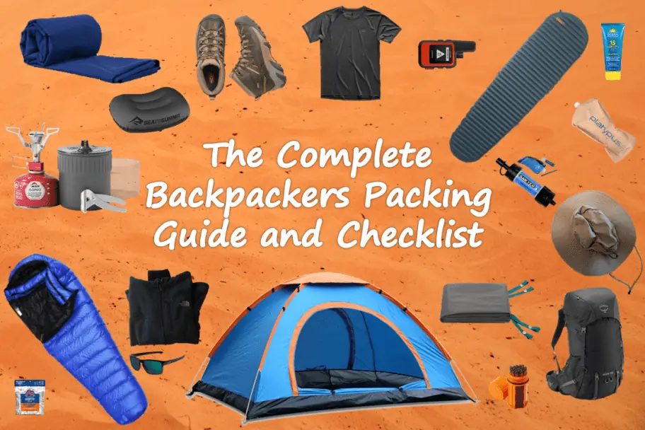 Ultimate Camping Hiking Gear Accessories Equipment Checklist -Laminated &  Double Sided - Never Forget Packing Items