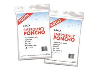 14er Hiking Gear List - Portable Rain Ponchos