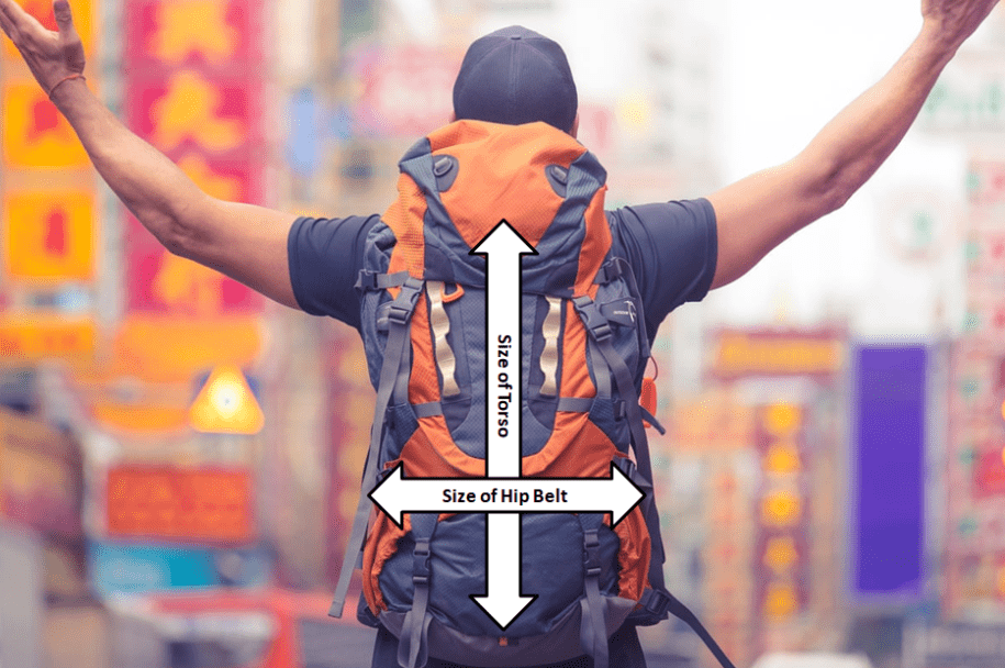 Backpacking Backpack Sizing Diagram