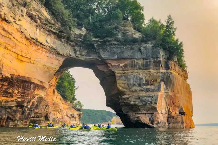 Great Lakes Kayaking at Pictured Rocks National Lakeshore