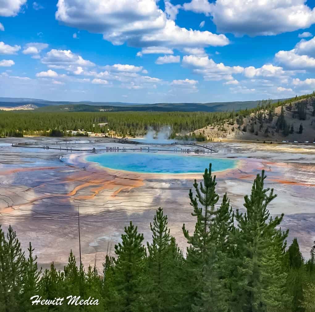 Instagram Travel Photography:  Grand Prismatic Hot Spring