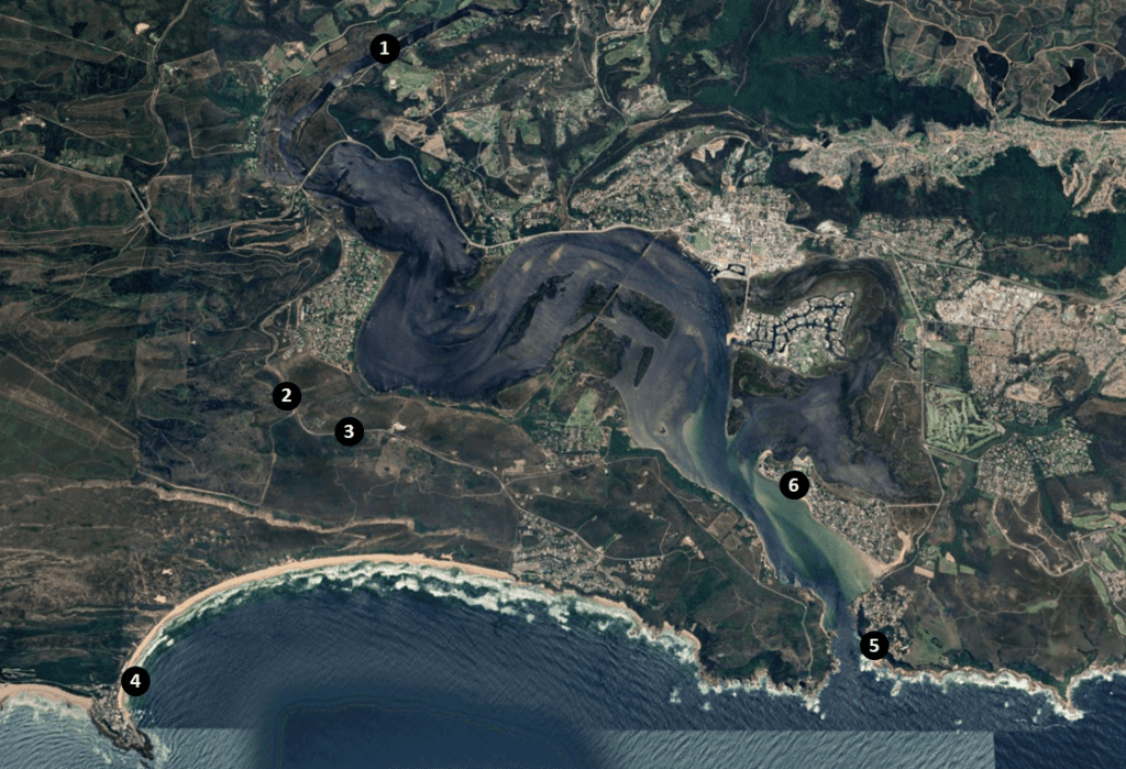 Knysna Photography Spots Map Knysna Photography Spots Map