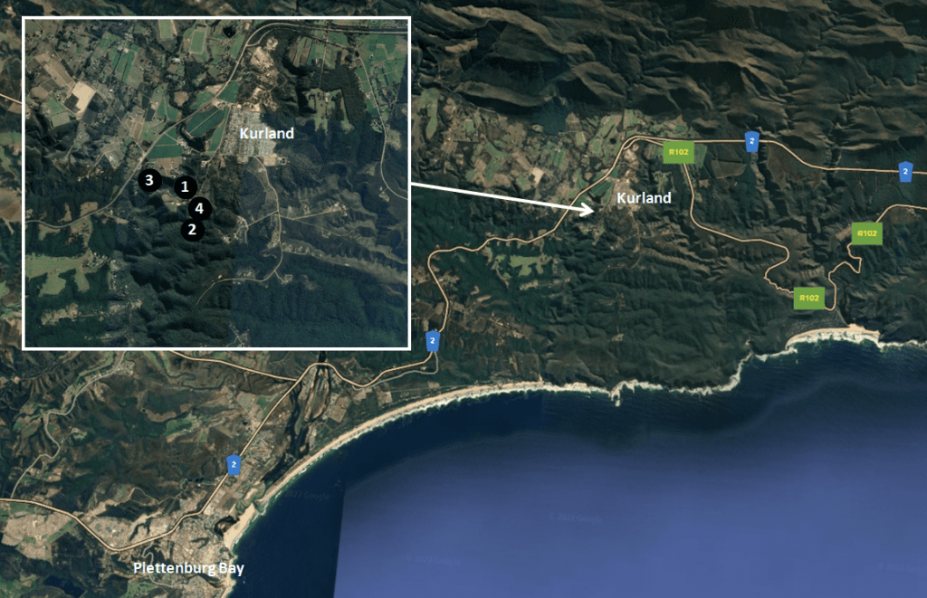 Kurland Photography Spots Map Garden Route Photography Spots - Kurland Photography Spots Map