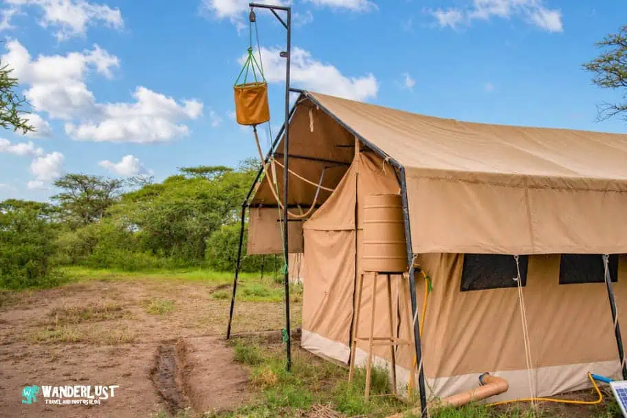 Camping in the Serengeti Camping in the Serengeti
