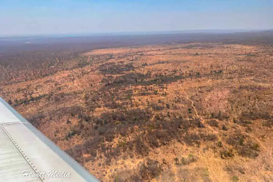 Botswana from Airplane