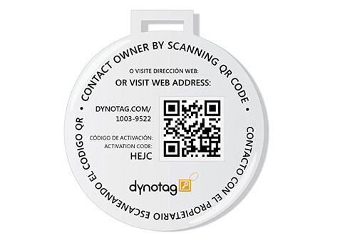 Dynotag® Web Enabled Steel Smart Luggage Tag