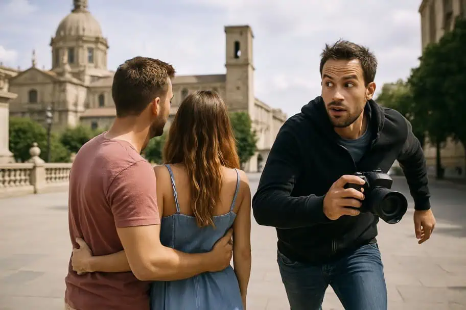 Group Photo Helper How to Avoid Common Travel Scams