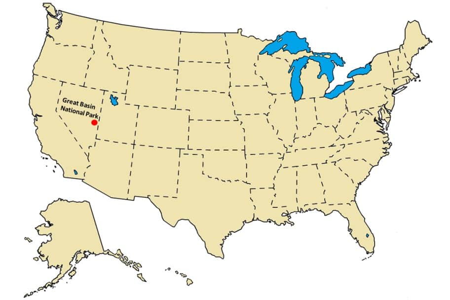 Great Basin Location Map