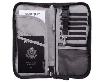 Zoppen RFID Travel Passport & Documents Wallet