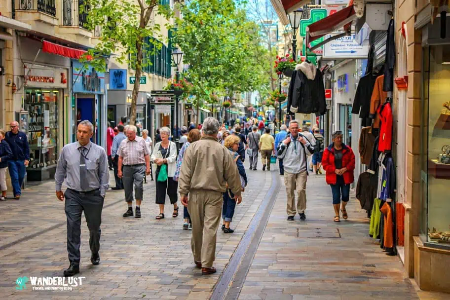 Main Street of Gibraltar Main Street of Gibraltar