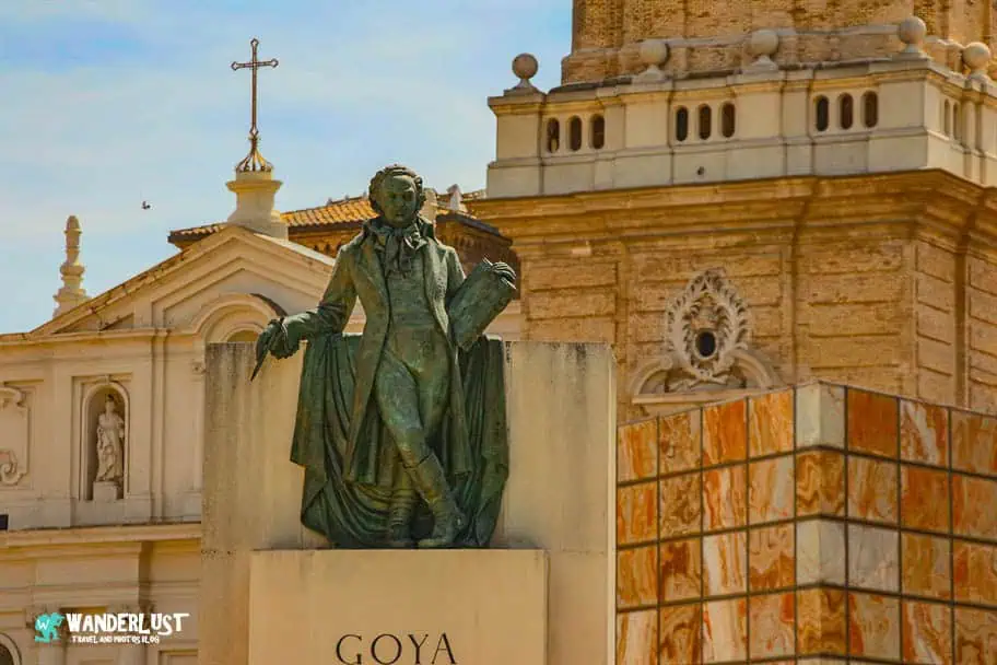 Goya Statue in Zaragoza, Spain Zaragoza, Spain