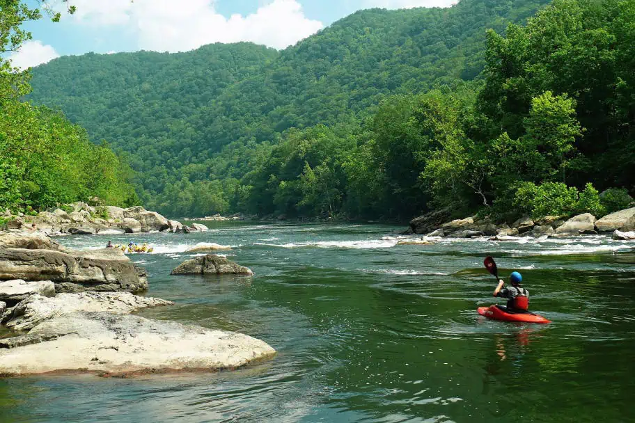 Kayaking on the New River