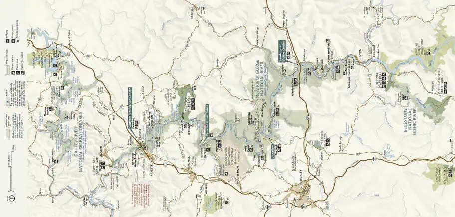 New River Gorge National Park Map