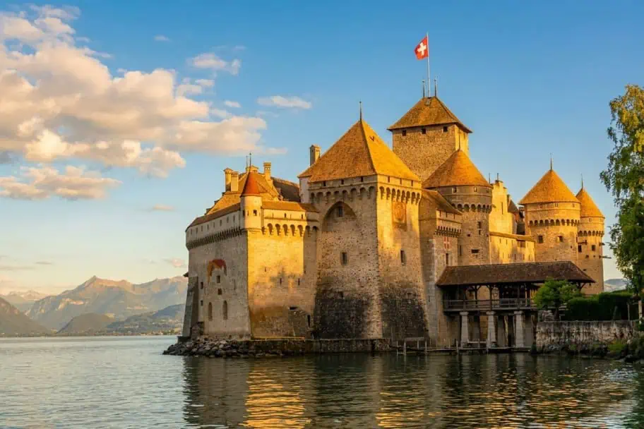 Chillon Castle in Veytaux, Switzerland Most Incredible Castles in the World - Chillon Castle