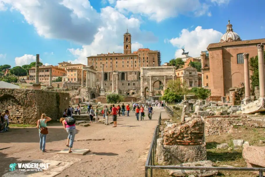 Day in Rome, Italy - The Roman Forum