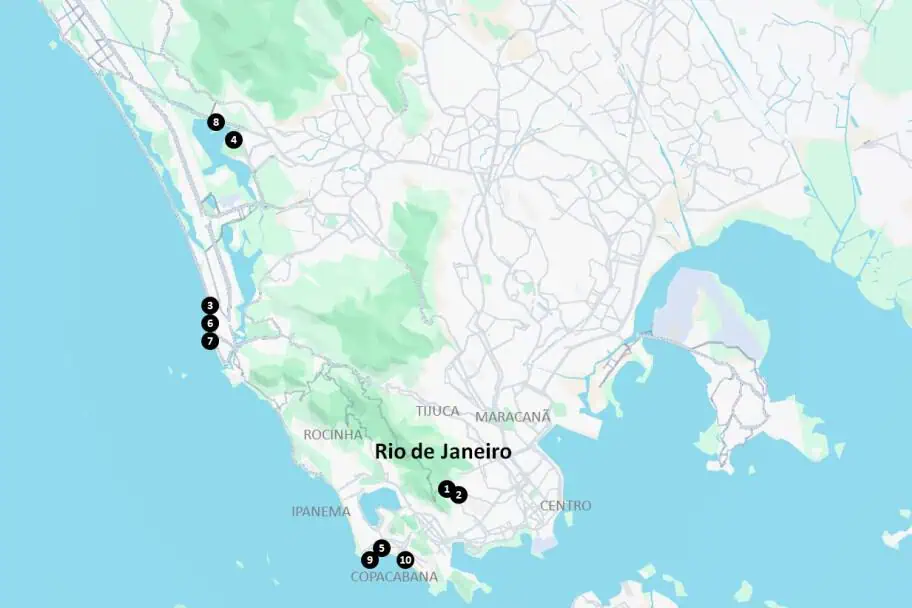 Recommended Accommodations in Rio de Janeiro Brazil Travel Itinerary - Recommended Accommodations in Rio de Janeiro