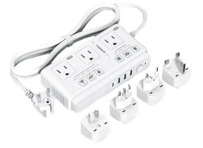 Top Travel Accessories for 2025 - Travel Power Adapter Strip
