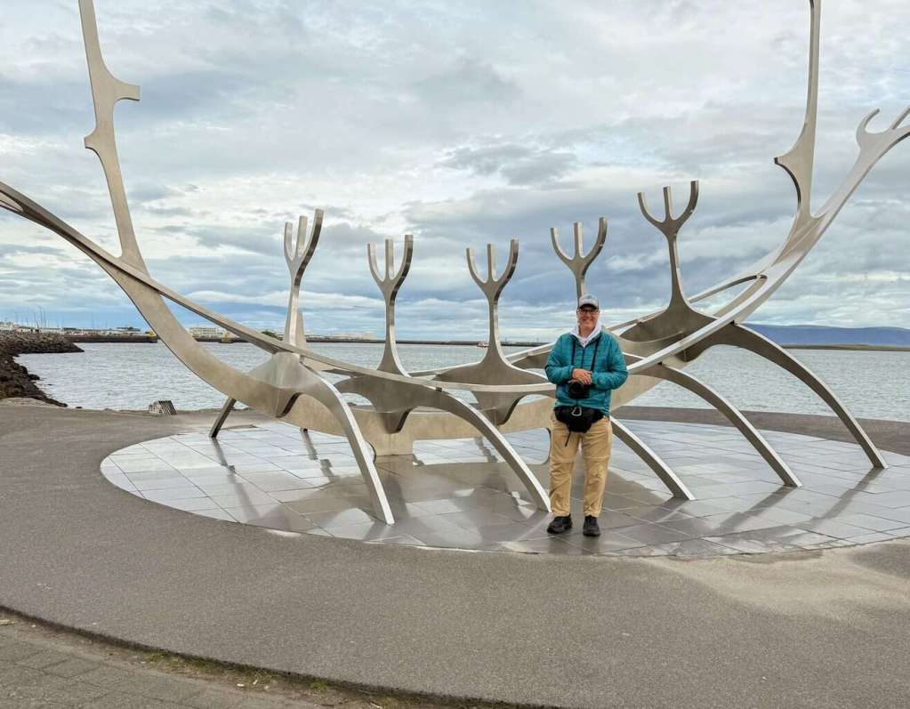 Arriving in Iceland - Sun Voyager Monument