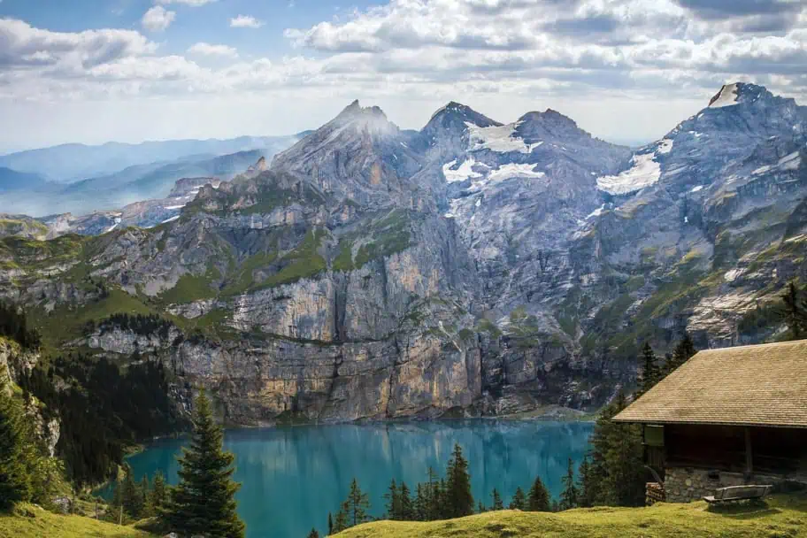 Switzerland tourist spots and attractions - Lake Oeschinen