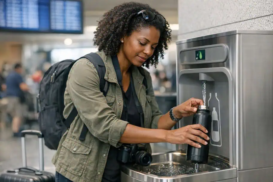 Bring an Empty Water Bottle Airport Travel Hacks - Bring an Empty Water Bottle