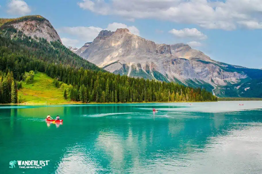 Emerald Lake Emerland Lake near Banff, Alberta Canada